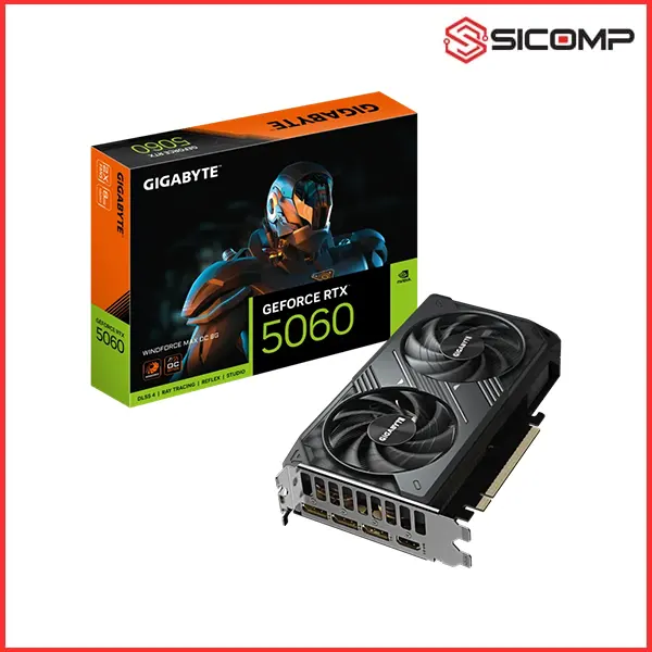 CARD MÀN HÌNH GIGABYTE GEFORCE RTX 5060 WINDFORCE MAX OC 8G