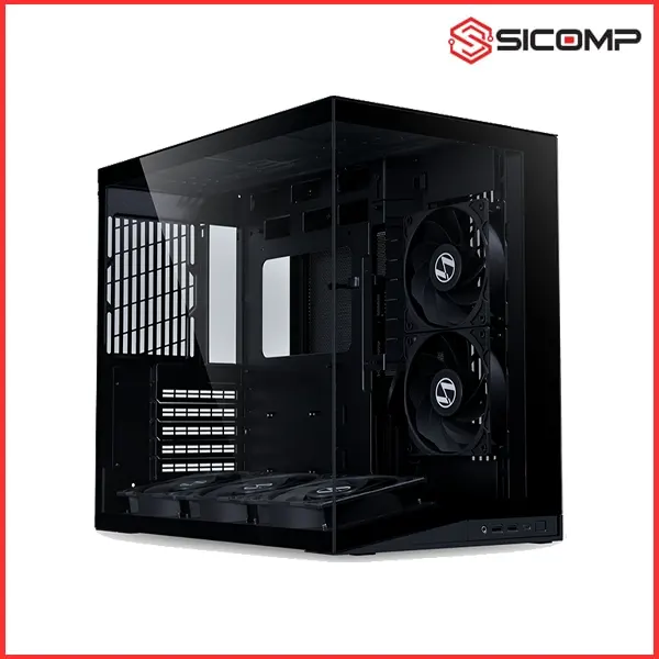 VỎ CASE LIAN-LI O11D MINI V2 FLOW (MINI TOWER, MÀU ĐEN) (SẴN 5 FAN)