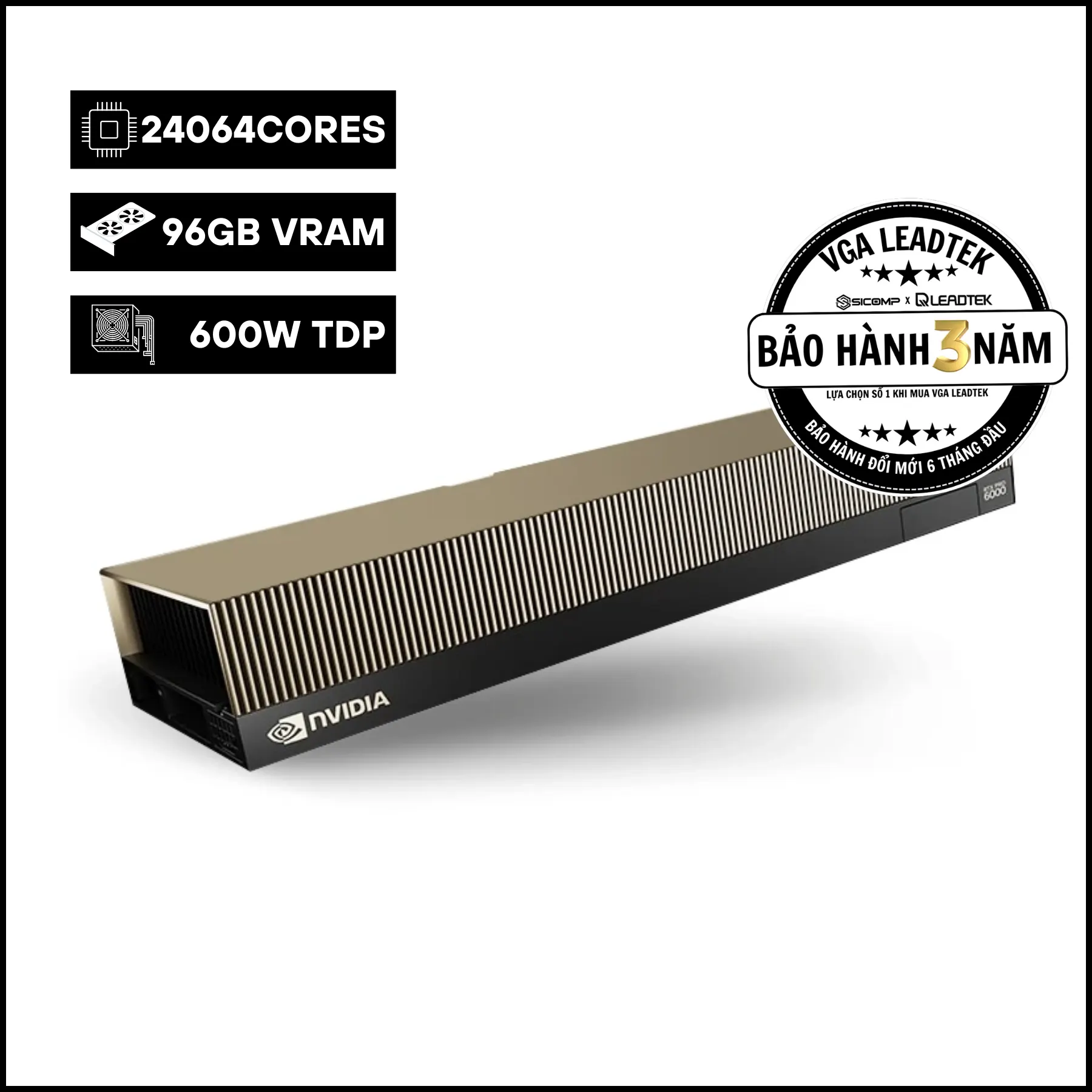 CARD MÀN HÌNH LEADTEK NVIDIA RTX PRO 6000 BLACKWELL SERVER EDITION 96GB