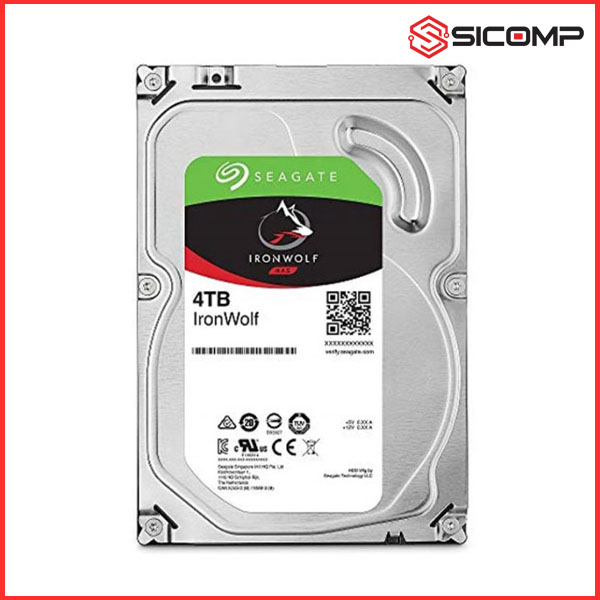 Ổ CỨNG HDD SEAGATE IRONWOLF 4TB 3.5 INCH, 5400RPM, SATA3, 256MB CACHE
