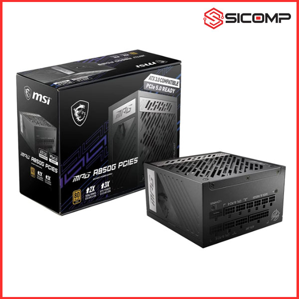 NGUỒN MÁY TÍNH MSI MPG A850G PCIE 5.0 (850W, 80 PLUS GOLD, ATX 3.0)