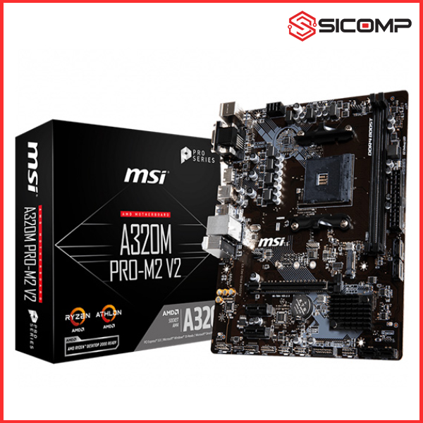 MAINBOARD MSI A320M PRO-M2 V2 (Chipset AMD A320/ Socket AM4)
