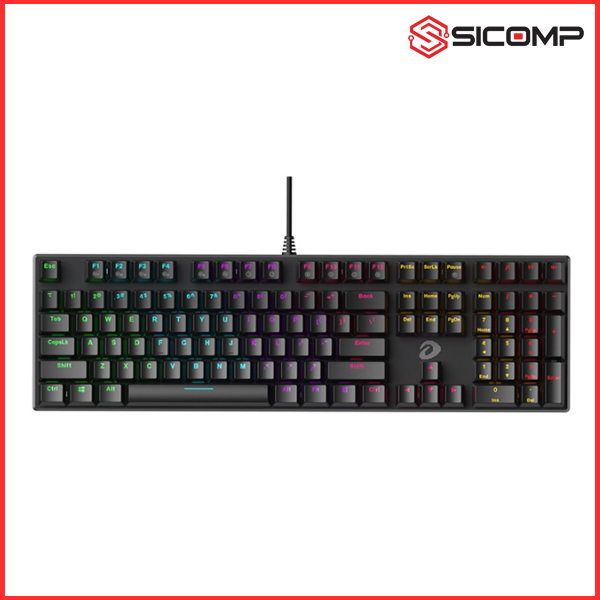 BÀN PHÍM CƠ DAREU EK810 MULTI-LED BLACK (USB/MULTI LED/BLUE SWITCH)