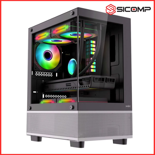 VỎ CASE MIK AETHER BLACK (MATX/MID TOWER/MÀU ĐEN)