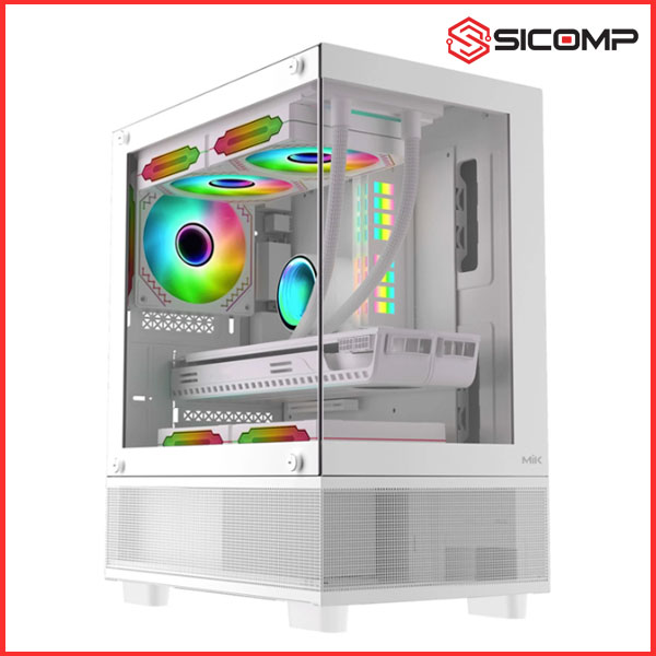 VỎ CASE MIK AETHER WHITE (MATX/MID TOWER/MÀU TRẮNG)