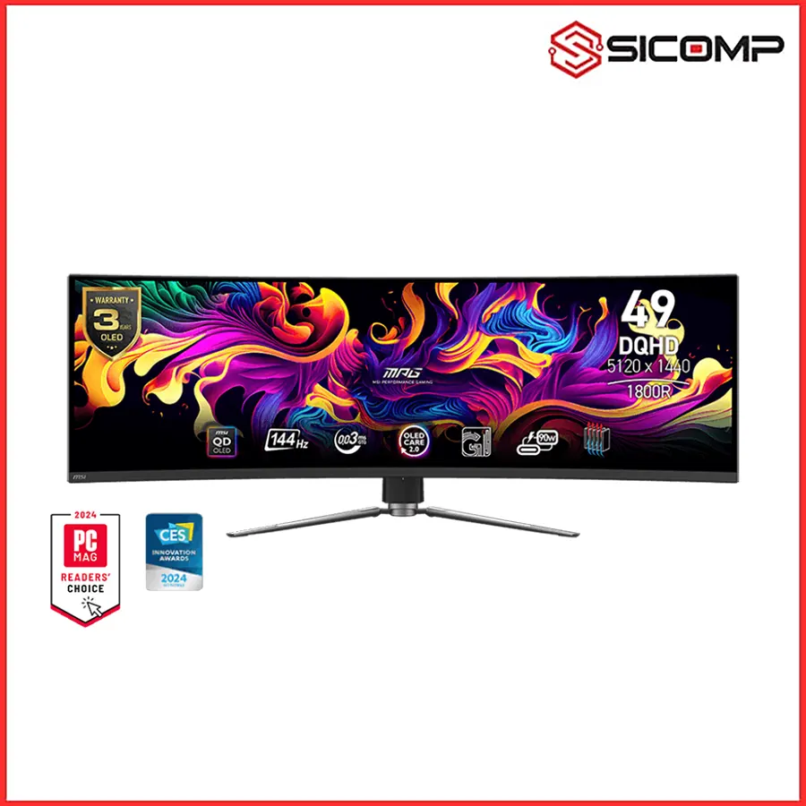 MÀN HÌNH MSI MPG MPG 491CQP (49 INCH - DQHD - QD OLED - 144HZ - 0.03MS - CONG)