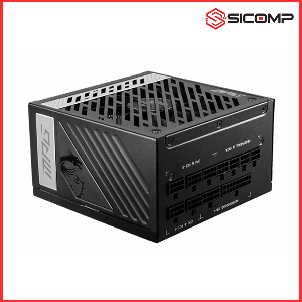 NGUỒN MÁY TÍNH MSI A1000G 1000W (80 PLUS GOLD / FULL MODULAR/MÀU ĐEN)