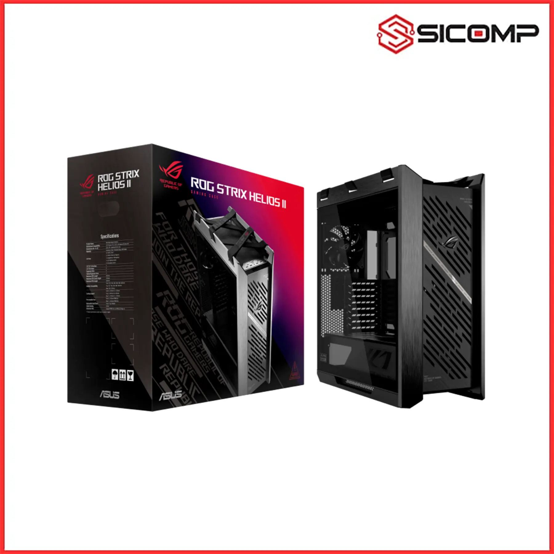 VỎ CASE ASUS ROG STRIX HELIOS II BLACK