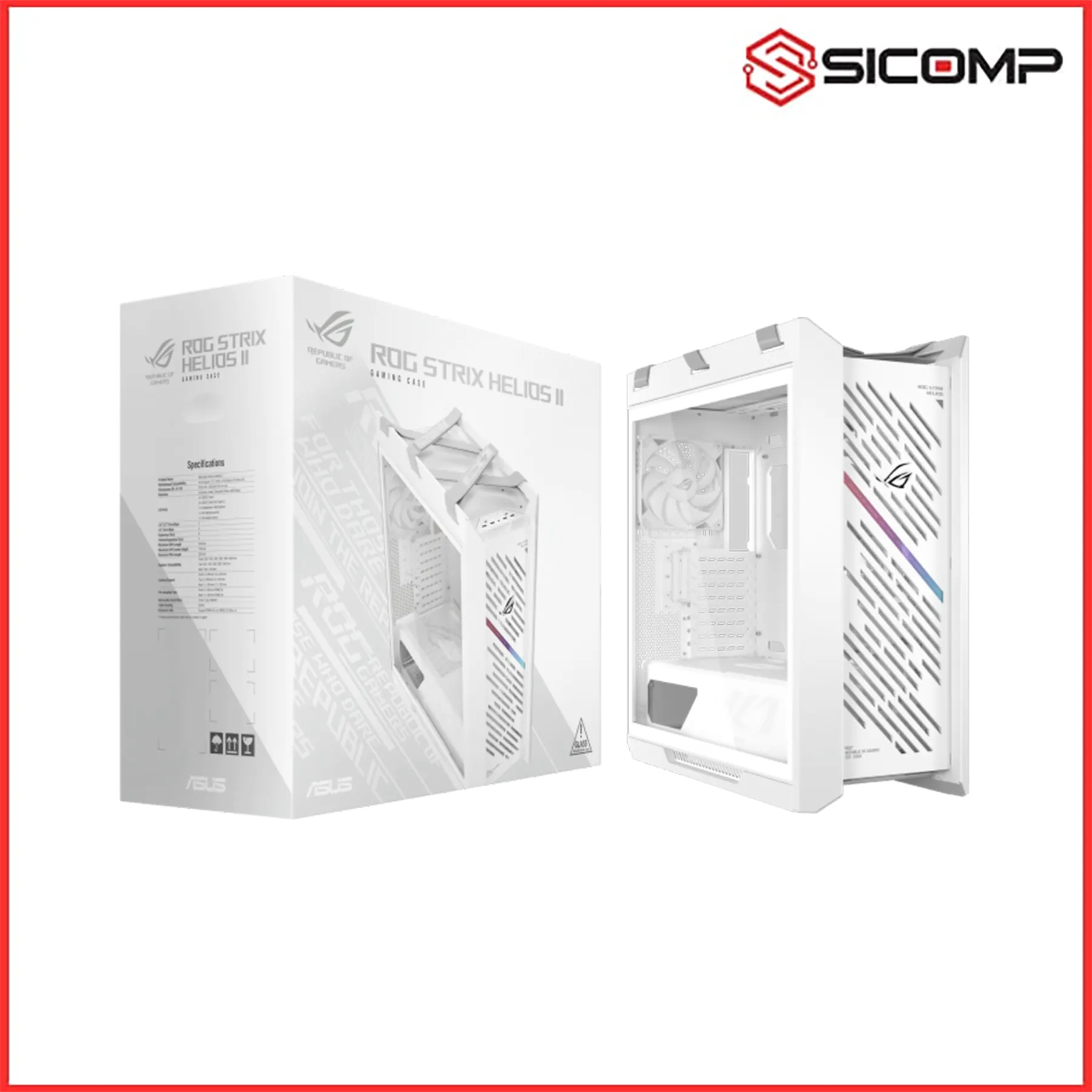 VỎ CASE ASUS ROG STRIX HELIOS II WHITE