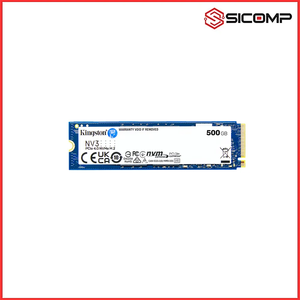 Ổ CỨNG SSD KINGSTON NV3 500GB PCIE 4.0 x4 M.2 NVME (SNV3S500G)