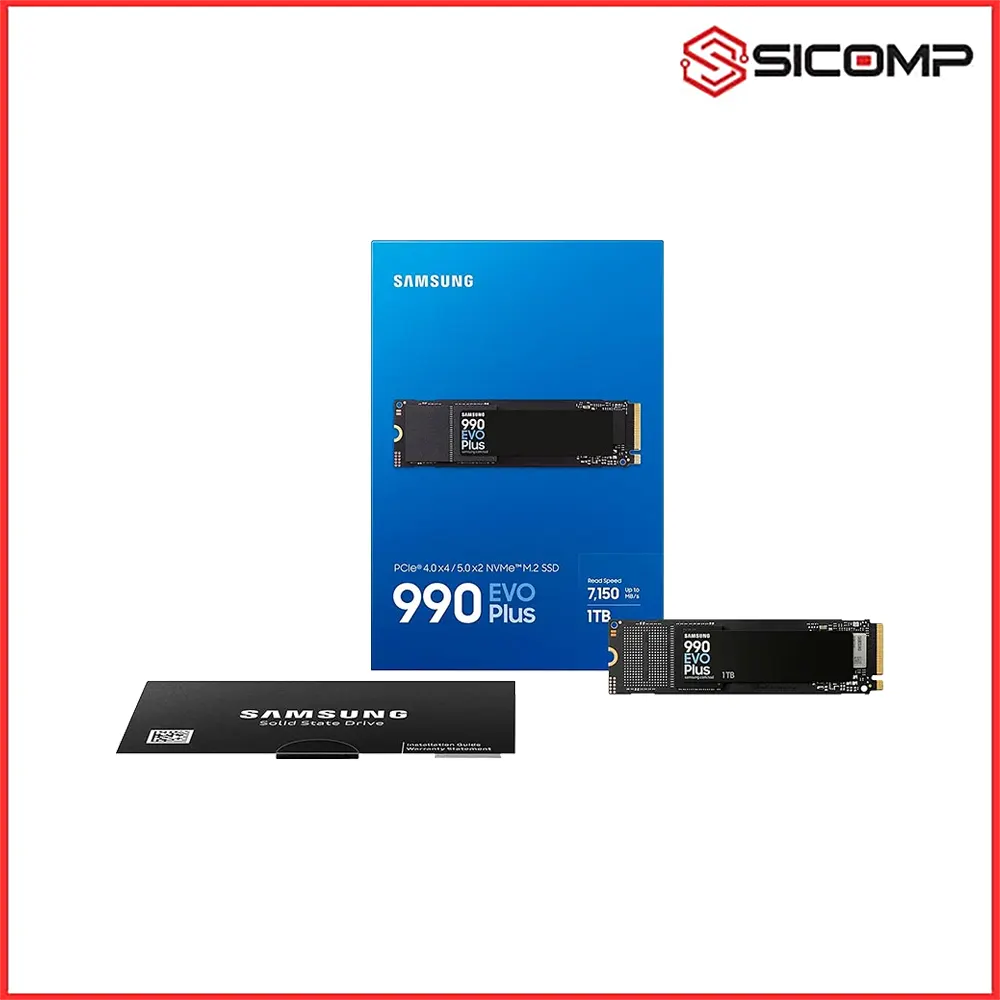 Ổ CỨNG SSD Samsung 990 EVO Plus 1TB PCIe 4.0 x4 / PCIe 5.0 x2 NVMe V-NAND M.2 2280 MZ-V9S1T0BW
