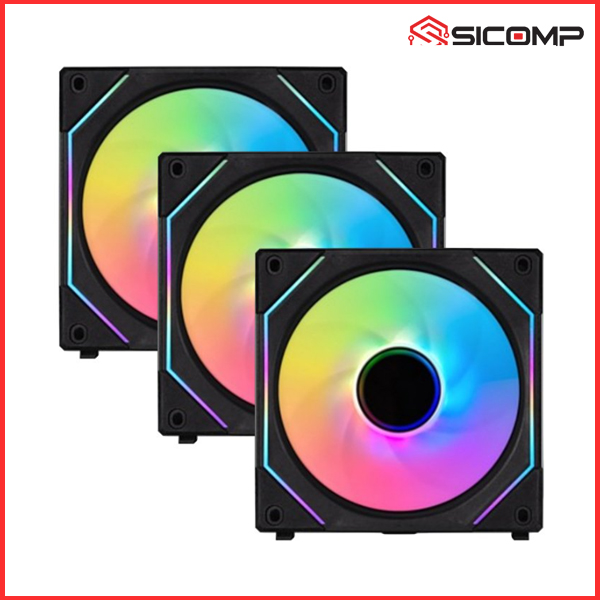 FAN CASE LIAN-LI UNI FAN SL INFINITY 120 TRIPLE BLACK