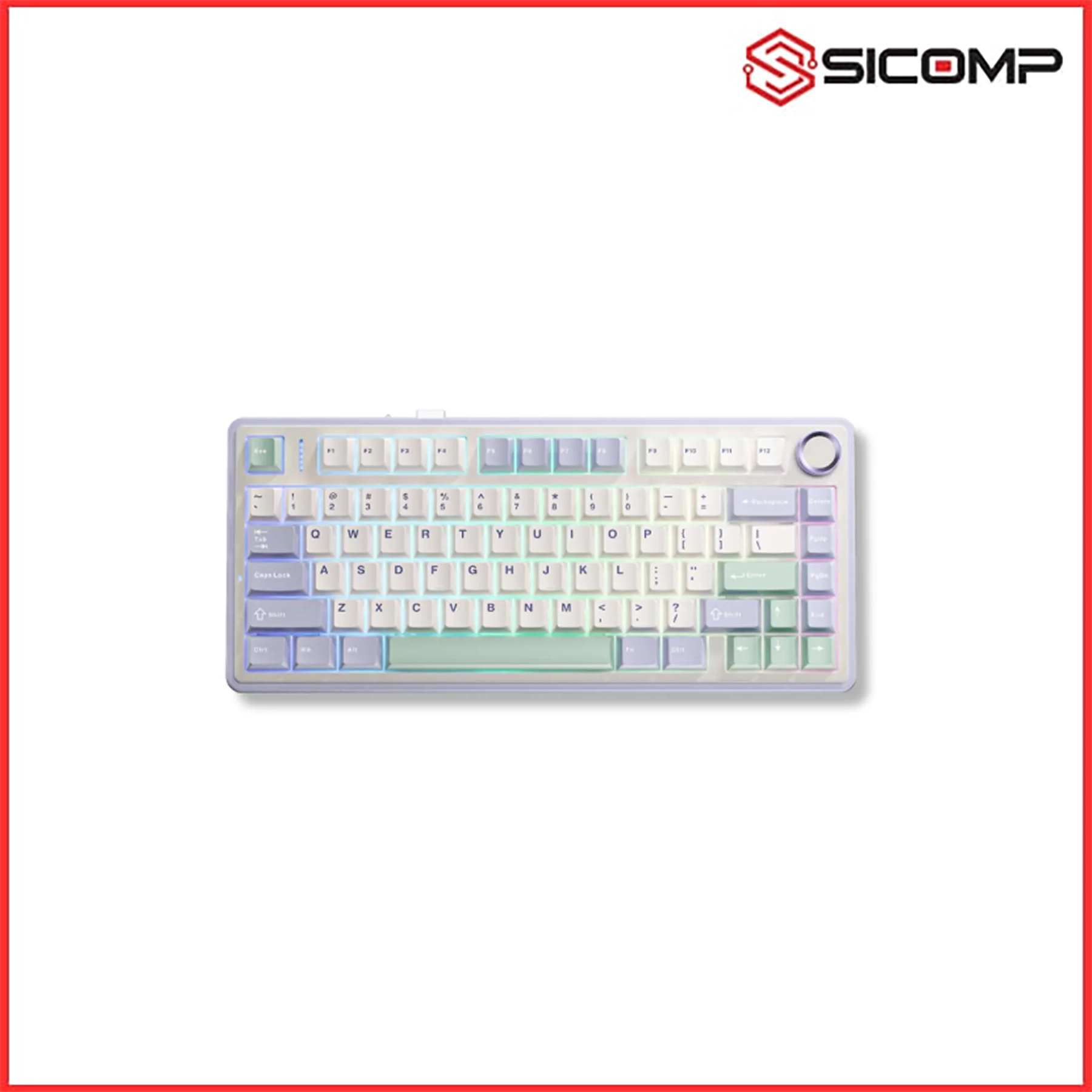BÀN PHÍM AULA F75 ICE GREEN
