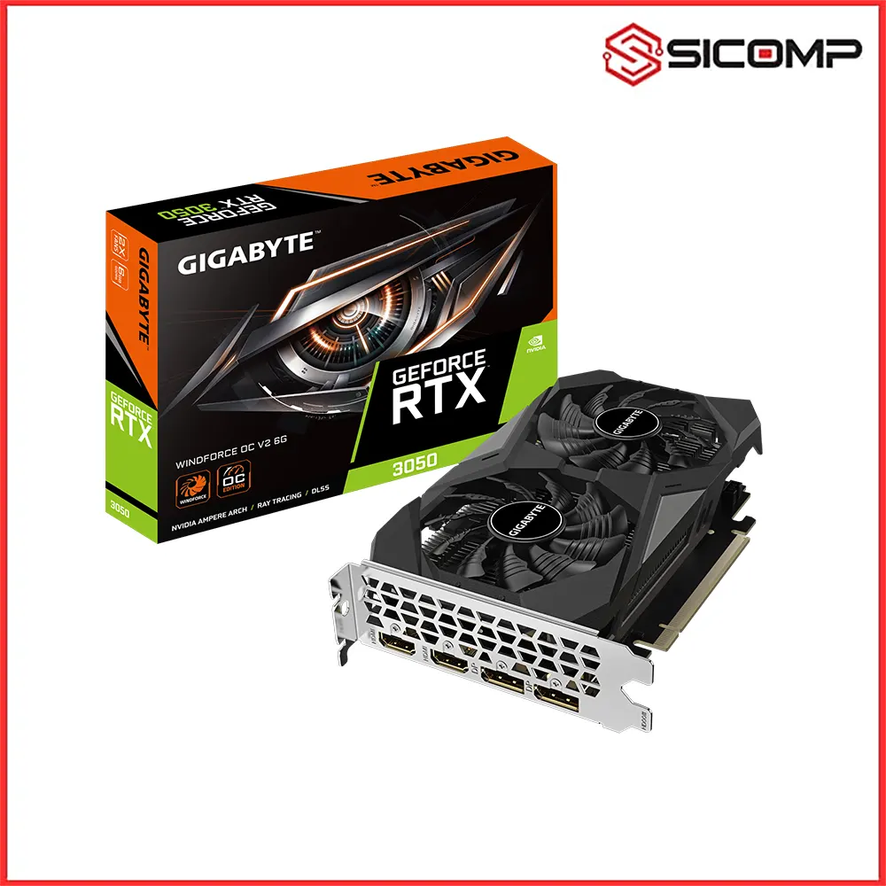 CARD MÀN HÌNH GIGABYTE WINDFORCE GEFORCE RTX 3050 6GB V2