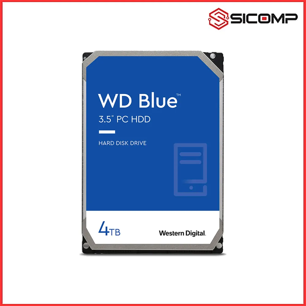 Ổ CỨNG HDD WESTERN DIGITAL CAVIAR BLUE 4TB 256MB CACHE 5400RPM WD40EZAX