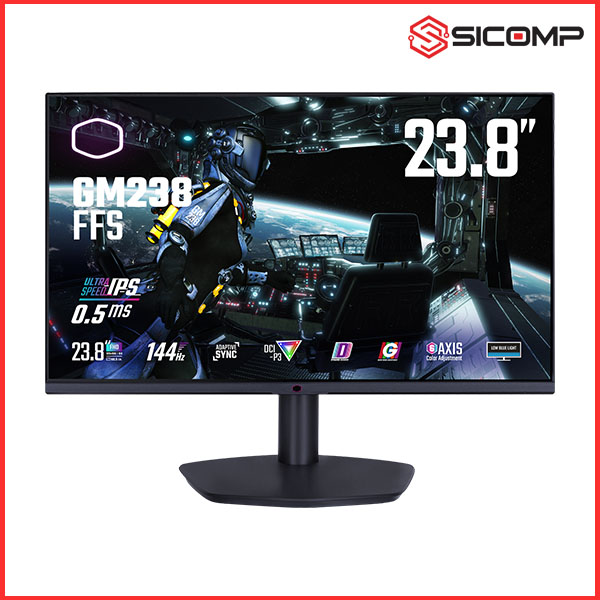 MÀN HÌNH COOLER MASTER GM238-FFS 23.8 INCH, FHD, ULTRA-SPEED IPS, 144Hz, PHẲNG