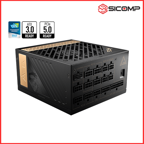 NGUỒN MÁY TÍNH MSI MEG AI1300P PICE5 1300W (80 PLUS PLATIUM / ATX 3.0/ FULL MODULAR)