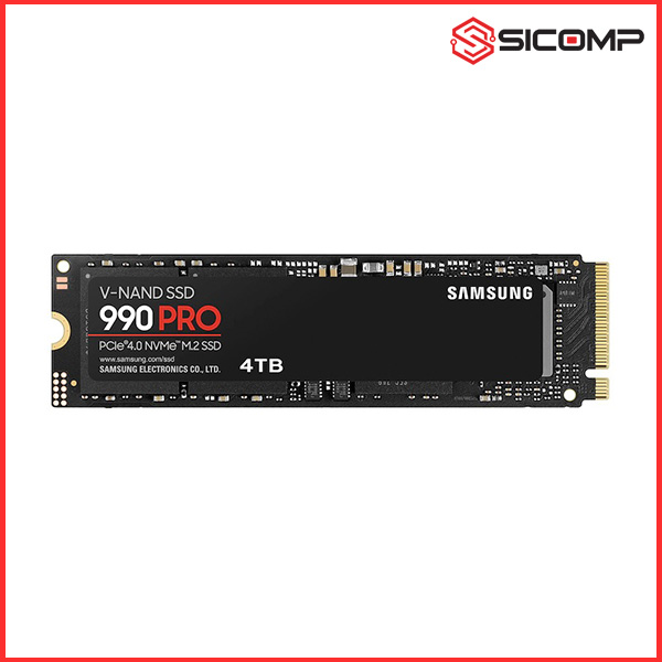 Ổ CỨNG SSD SAMSUNG 990 PRO 4TB PCIE NVME 4.0X4 (ĐỌC 7450MB/S - GHI 6900MB/S)