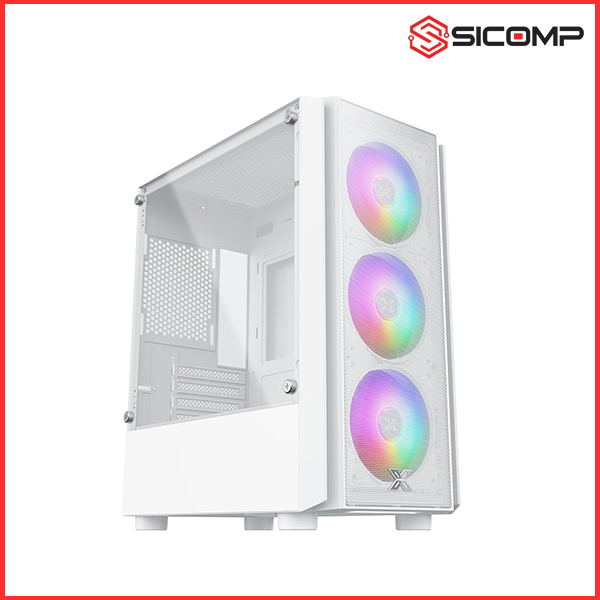 VỎ CASE XIGMATEK NYX AIR  ARCTIC 3F (MATX/ MID TOWER/ MÀU TRẮNG/ 3 FAN RGB)