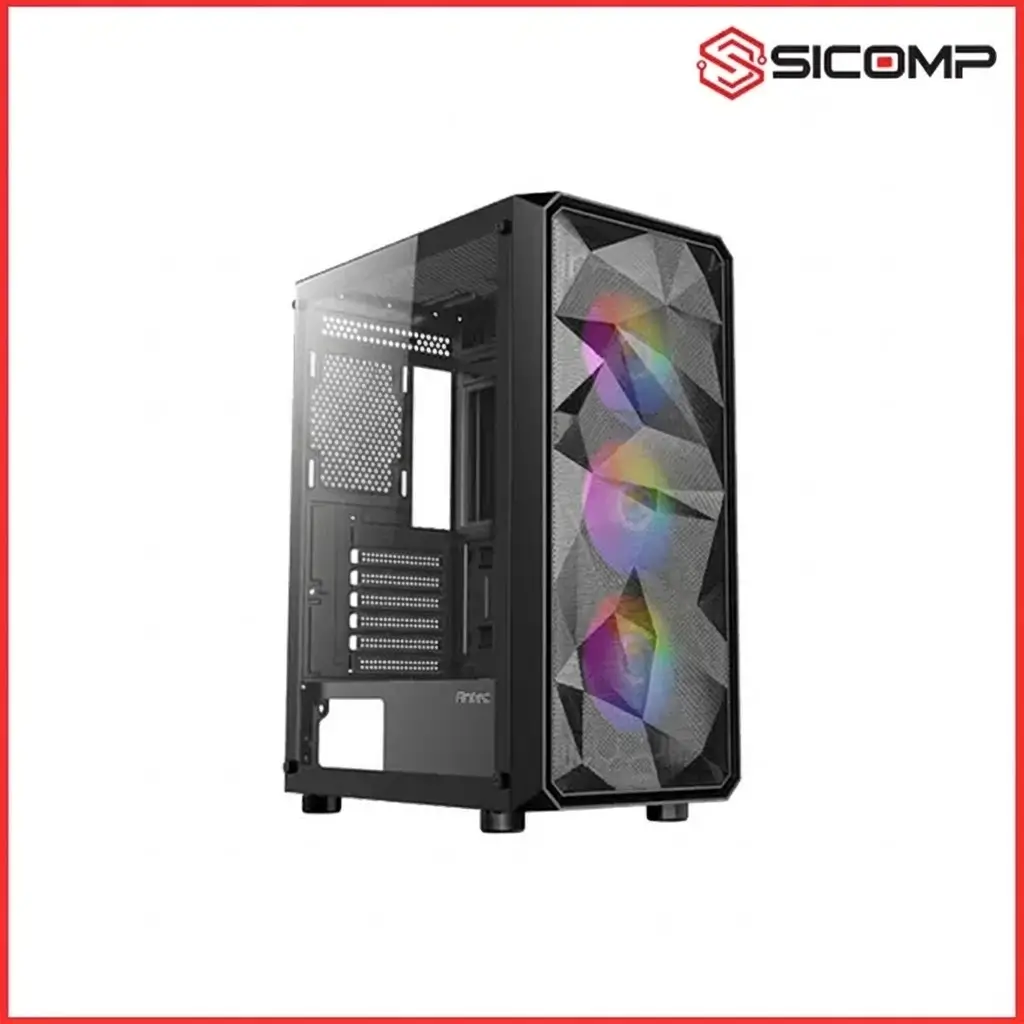 VỎ CASE ANTEC AX83 ELITE BLACK (E-ATX, Sẵn 3 fan RGB)