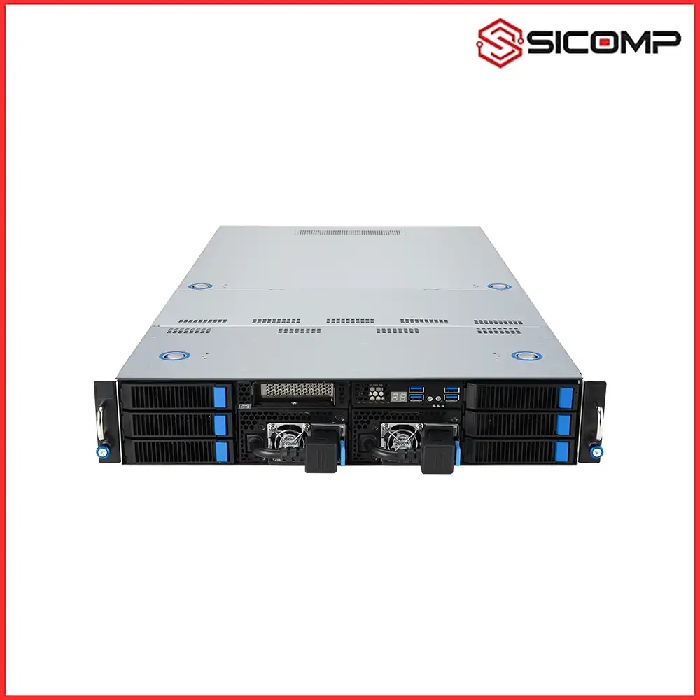 MÁY CHỦ AI HPC ASUS ESC4000A-E12 (1 CPU AMD EPYC 9005 / 2 GPU / 2U RACK SERVER)