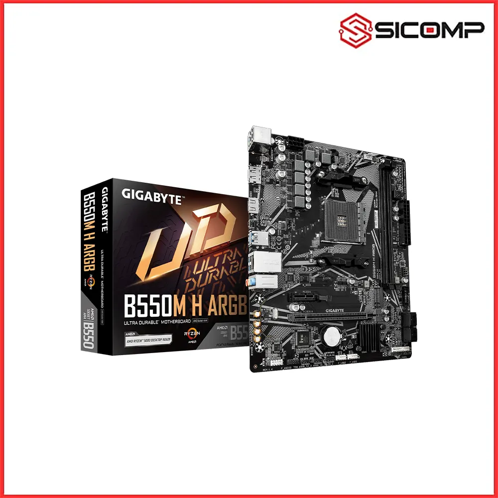 MAINBOARD GIGABYTE B550M H ARGB