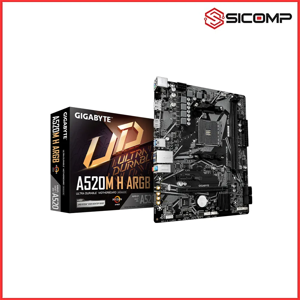 MAINBOARD GIGABYTE A520M H ARGB
