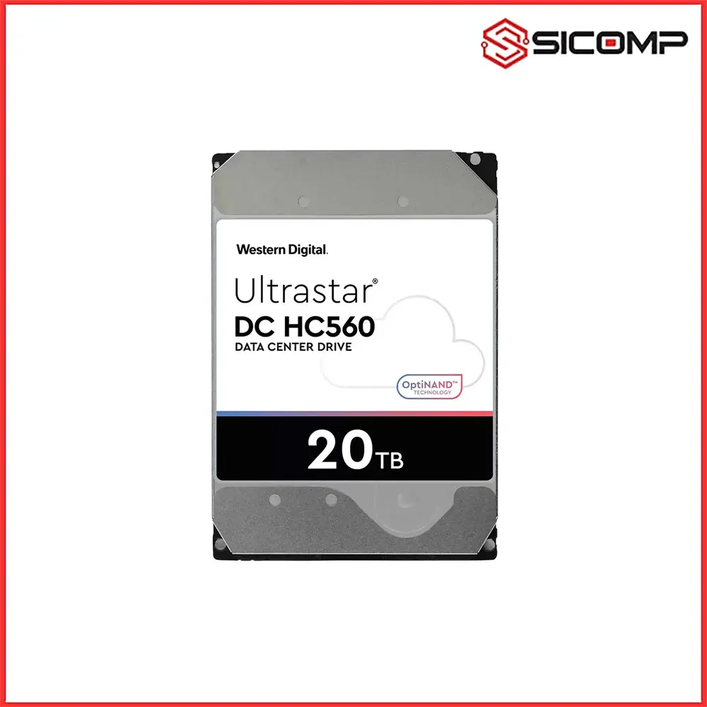 Ổ CỨNG HDD WESTERN DIGITAL ULTRASTAR DC HC560 20TB (3.5 inch, 512MB Cache 7200RPM SATA)