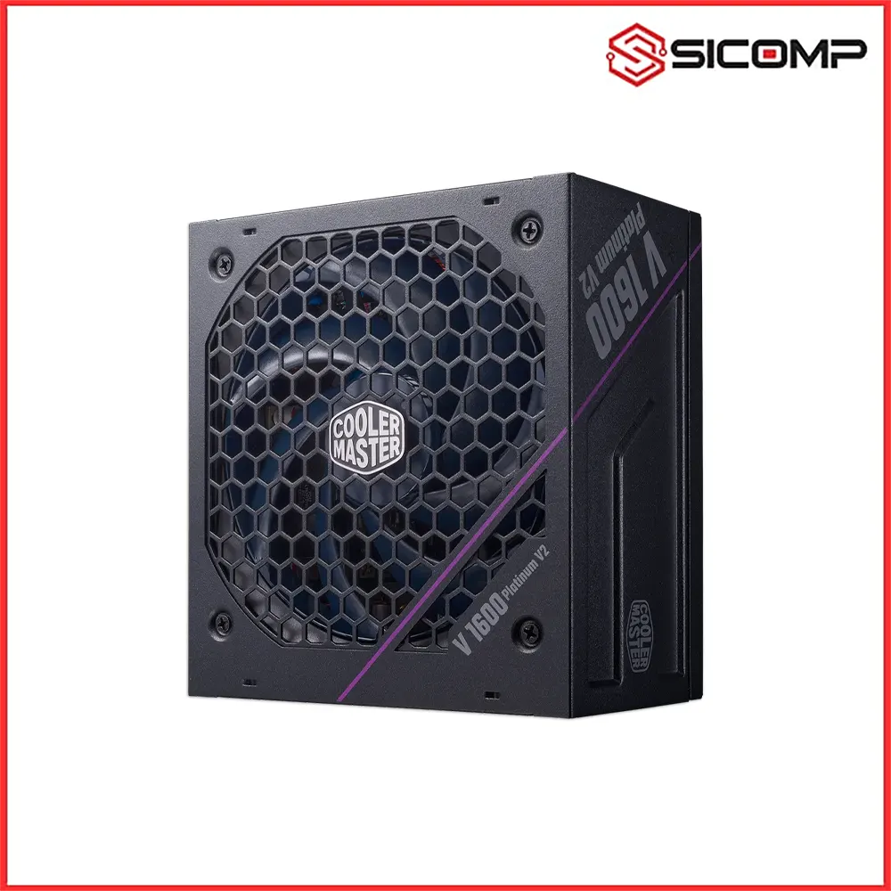 NGUỒN COOLER MASTER V PLATINUM 1600W V2 ATX 3.1, 2 sợi PCIe 5.1 (1600W / 80 PLUS PLATINUM / FULL MODULAR)