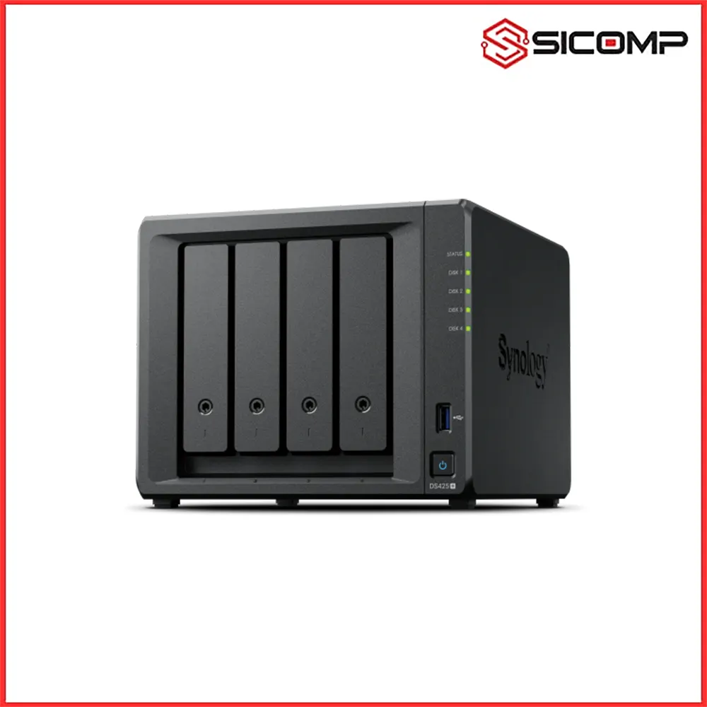 THIẾT BỊ LƯU TRỮ MẠNG NAS SYNOLOGY DS425+ (CHƯA BAO GỒM Ổ CỨNG)