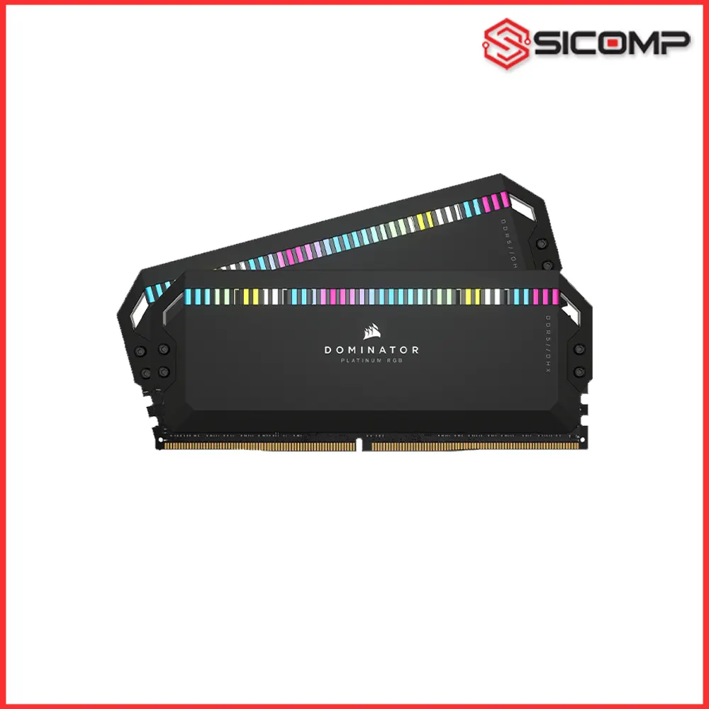 RAM CORSAIR DOMINATOR PLATINUM BLACK RGB 64GB (32x2) DDR5 5200 MHZ LIKE NEW