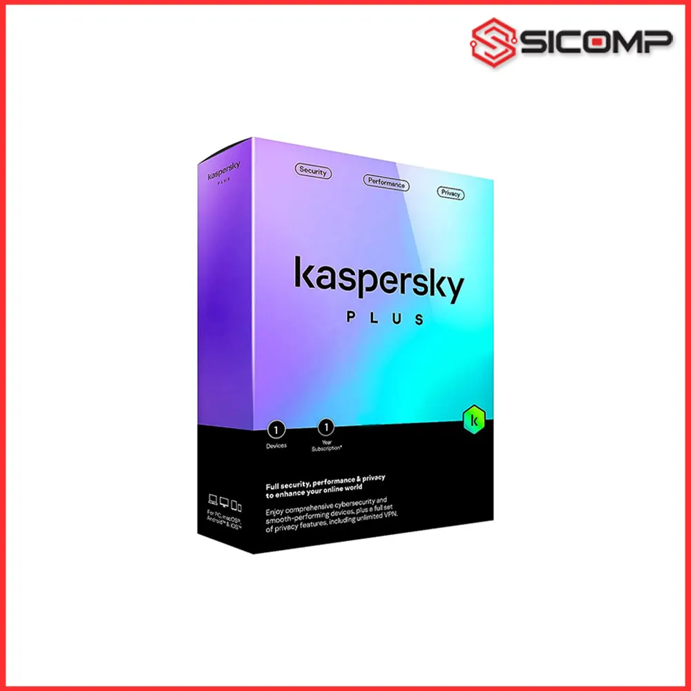 PHẦN MỀM DIỆT VIRUS KASPERSKY PLUS 1U