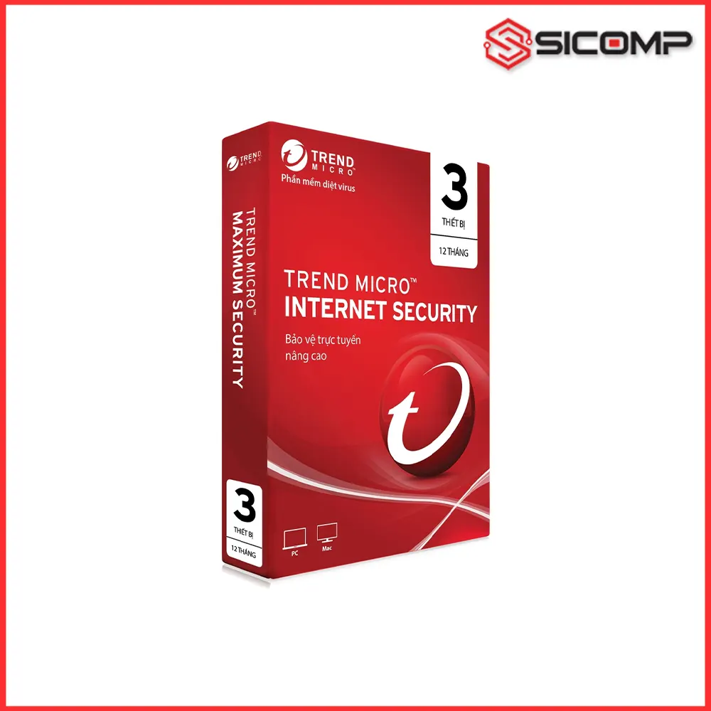 PHẦN MỀM DIỆT VIRUS TREND MICRO INTERNET SECURITY 3PC