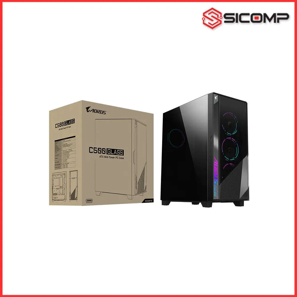 VỎ CASE GIGABYTE AORUS C500 GLASS