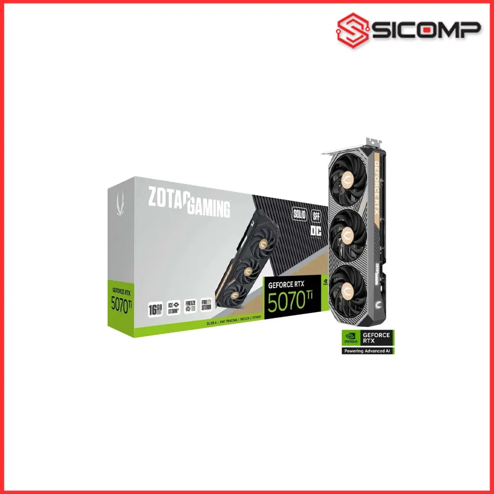 CARD MÀN HÌNH ZOTAC RTX 5070 TI SOLID SFF OC 16GB