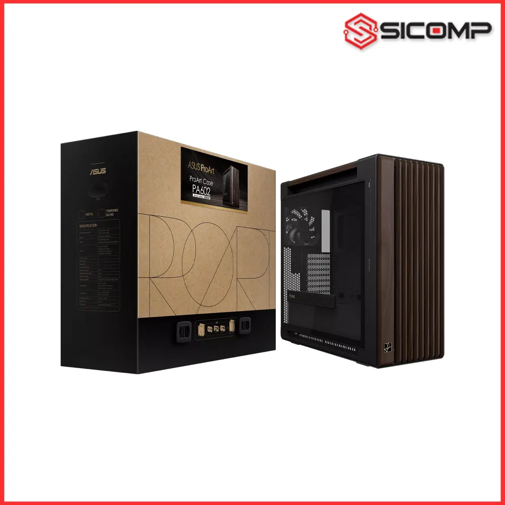 VỎ CASE ASUS PA602 WOOD EDITION MODERN BLACK