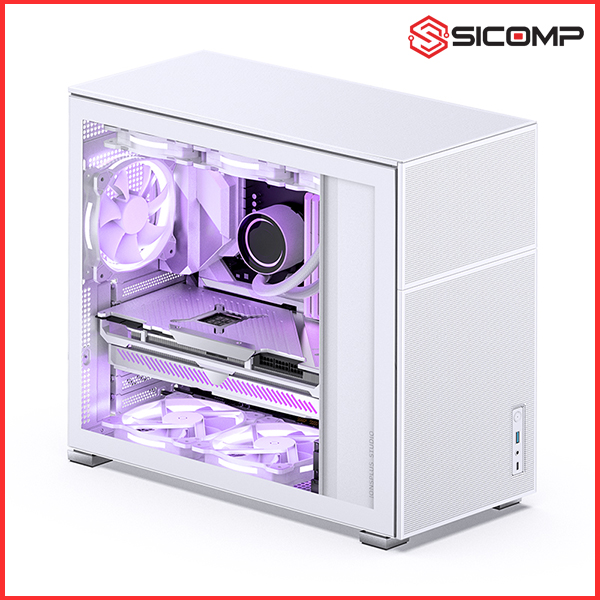 VỎ CASE JONSBO D41 MESH WHITE ( MID TOWER | MÀU TRẮNG)