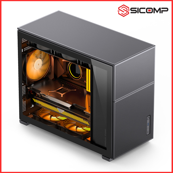 VỎ CASE JONSBO D31 MESH BLACK ( MINI TOWER | MÀU ĐEN)