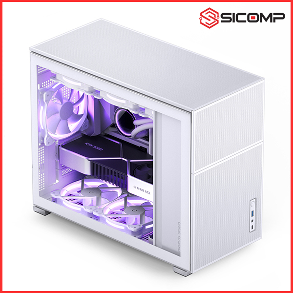 VỎ CASE JONSBO D31 MESH WHITE ( MINI TOWER | MÀU TRẮNG)
