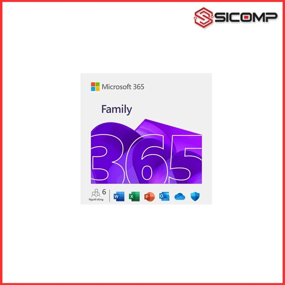 PHẦN MỀM MICROSOFT 365 FAMILY ENGLISH APAC 1YR MEDIALESS (EP2-36878)