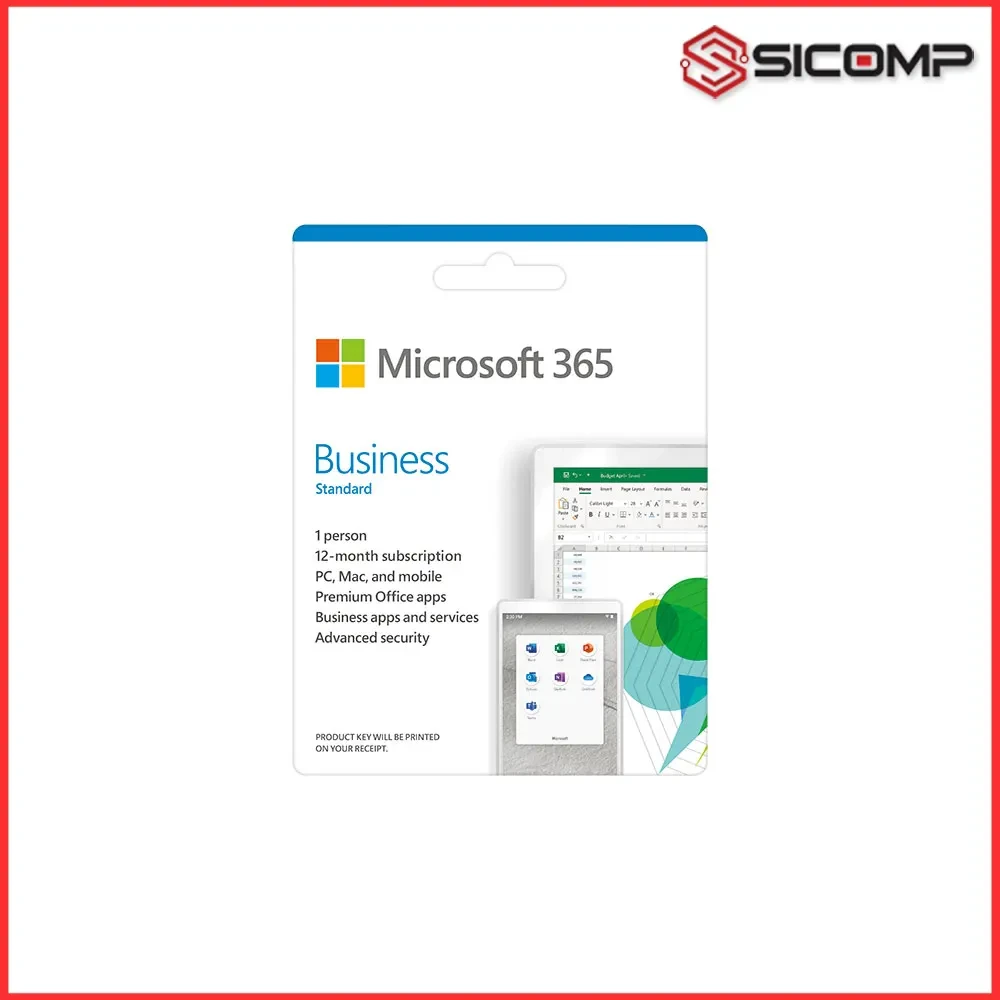 PHẦN MỀM MICROSOFT 365 BUSINESS STD RETAIL ALL LNG APAC EM SUBPKL 1YR ONLN DWNLD NR