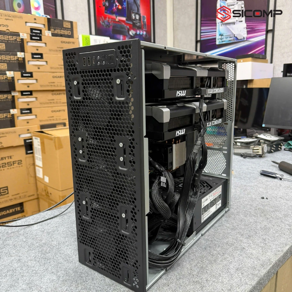 PC AI NVIDIA DUAL RTX 5090 | RYZEN THREADRIPPER 3955WX | 64GB