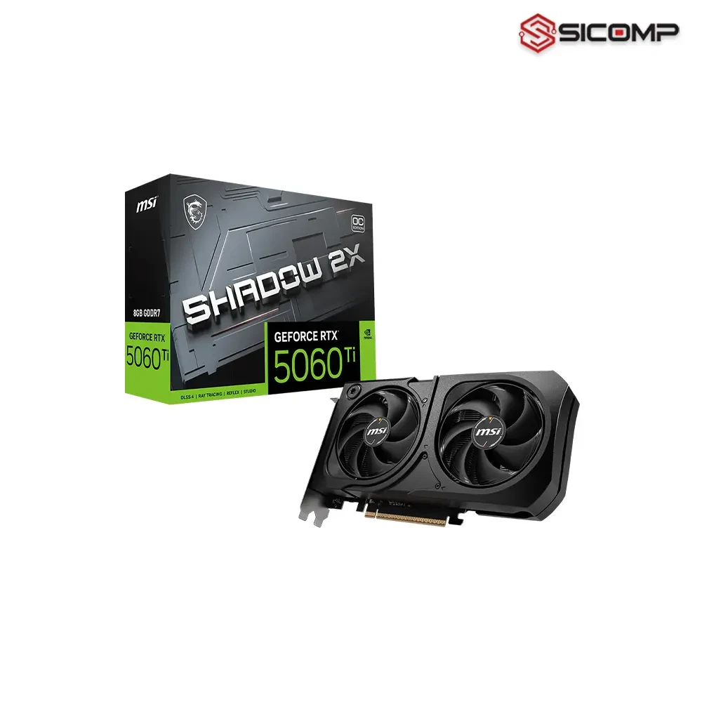 CARD MÀN HÌNH MSI GEFORCE RTX 5060 TI 8G SHADOW 2X OC PLUS