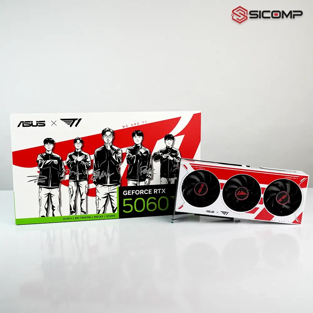 CARD MÀN HÌNH ASUS T1 GEFORCE RTX 5060 TI 8GB GDDR7 OC EDITION
