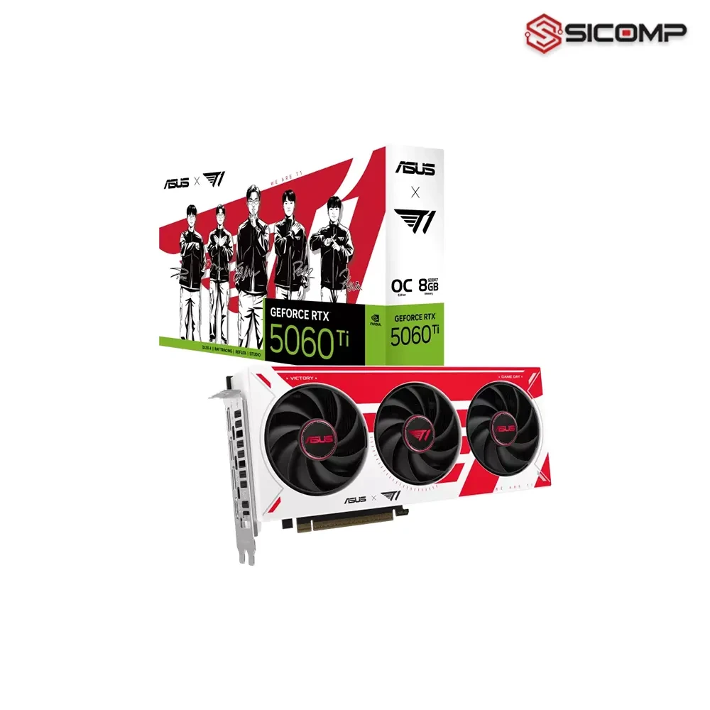 CARD MÀN HÌNH ASUS T1 GEFORCE RTX 5060 TI 8GB GDDR7 OC EDITION
