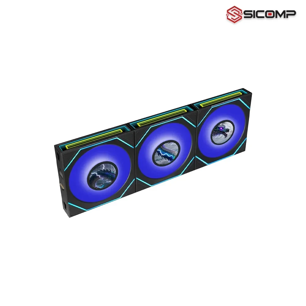 FAN LIAN LI SL-INF LCD FLEX REVERSE 120-3 BLACK 12RSLIND1F3B