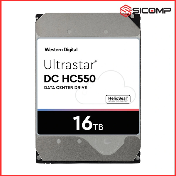 Ổ CỨNG HDD WESTERN DIGITAL ULTRASTAR  DC HC550 16TB SATA III 3.5 INCH WUH721816ALE6L4