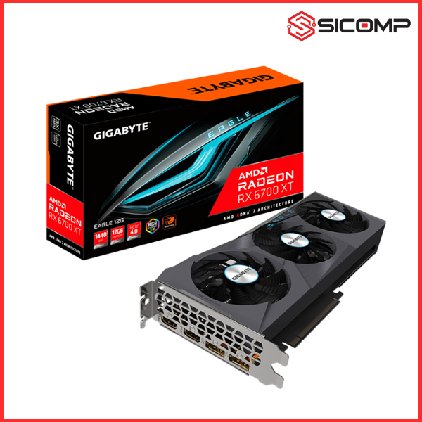 CARD MÀN HÌNH GIGABYTE RX 6700 XT EAGLE-12GD - LIKE NEW