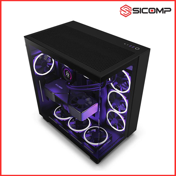VỎ CASE NZXT H9 FLOW BLACK (ATX | MID TOWER | MÀU ĐEN)