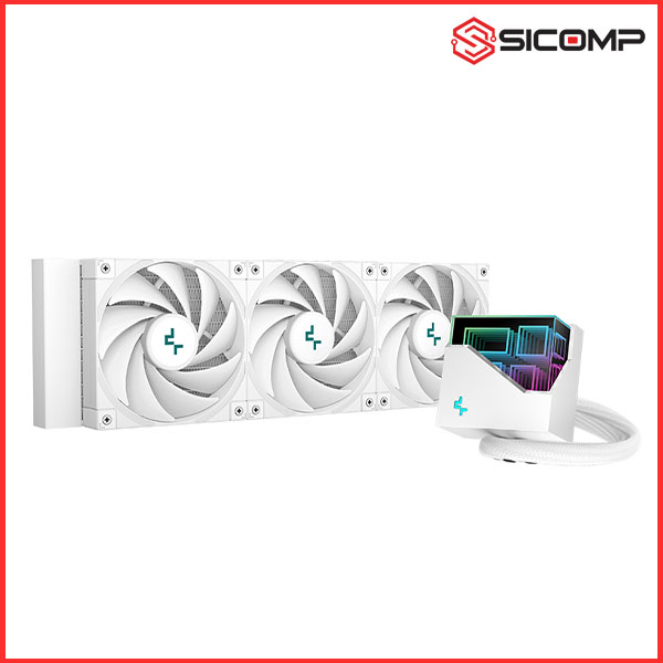 TẢN NHIỆT NƯỚC DEEPCOOL LT720 WH HIGH-PERFORMANCE (RAD 360MM | QUẠT ARGB | MÀU TRẮNG)